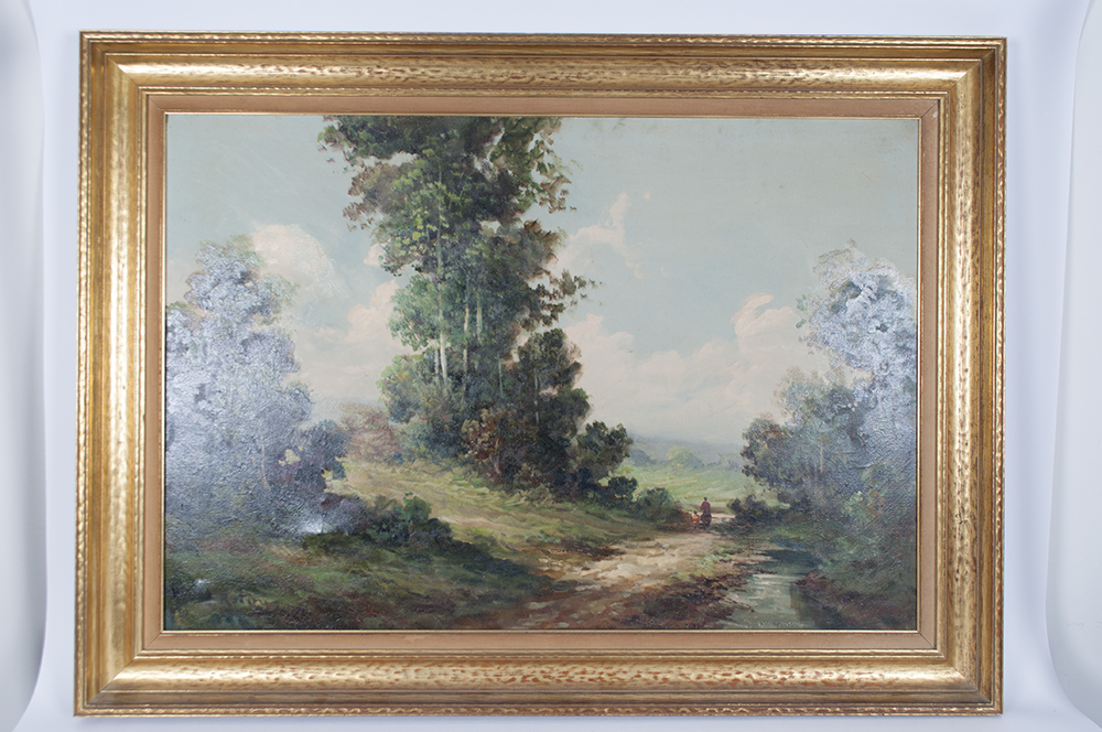 V. Rotini Landscape Oil on Canvas