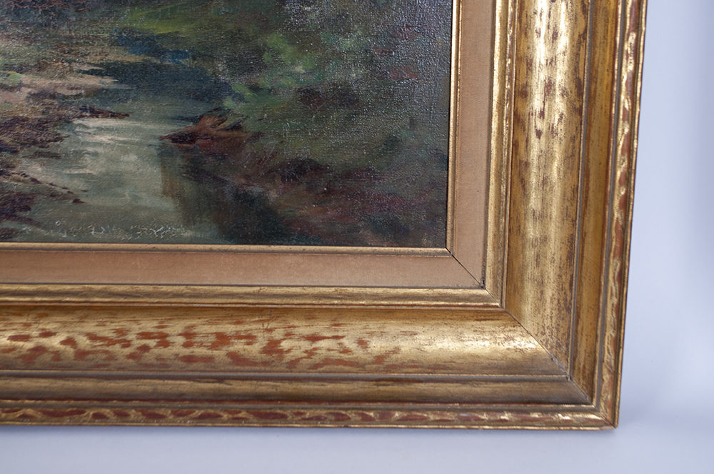 V. Rotini Landscape Oil on Canvas