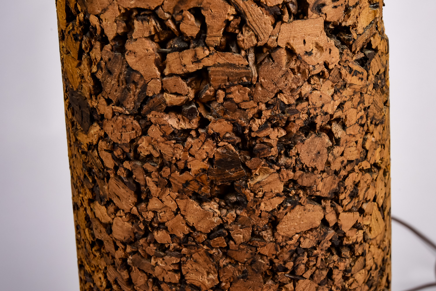 Mid-Century Cork Lamp