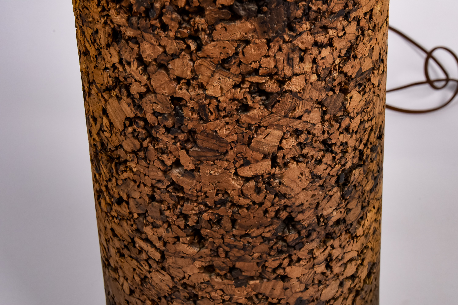 Mid-Century Cork Lamp