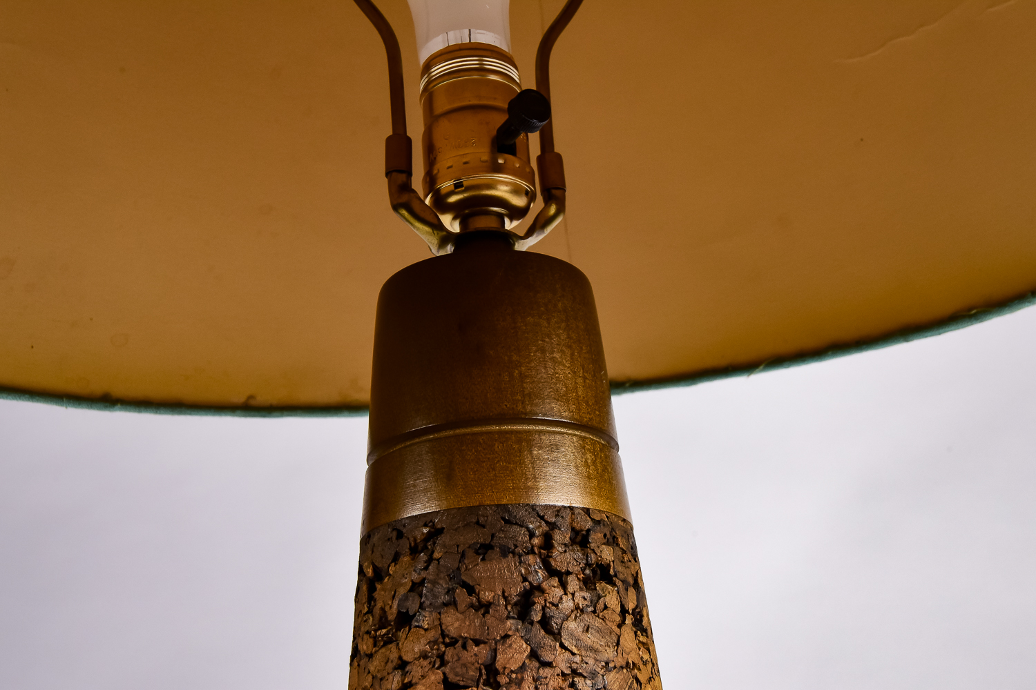 Mid-Century Cork Lamp