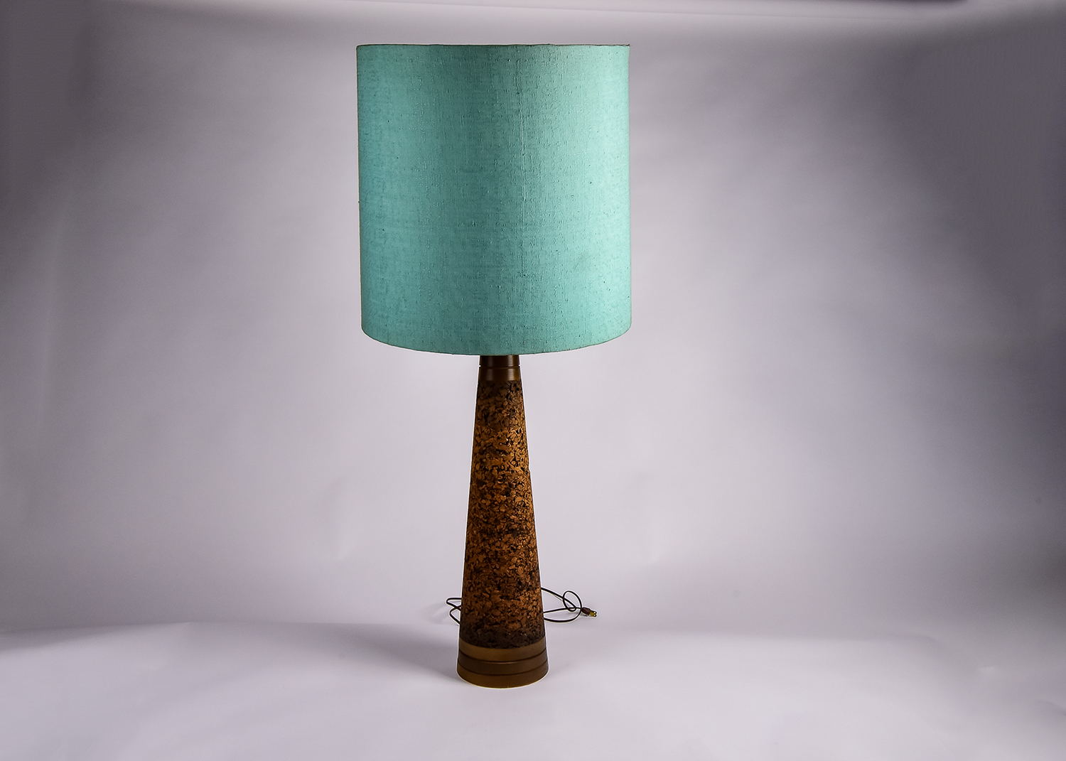 Mid-Century Cork Lamp