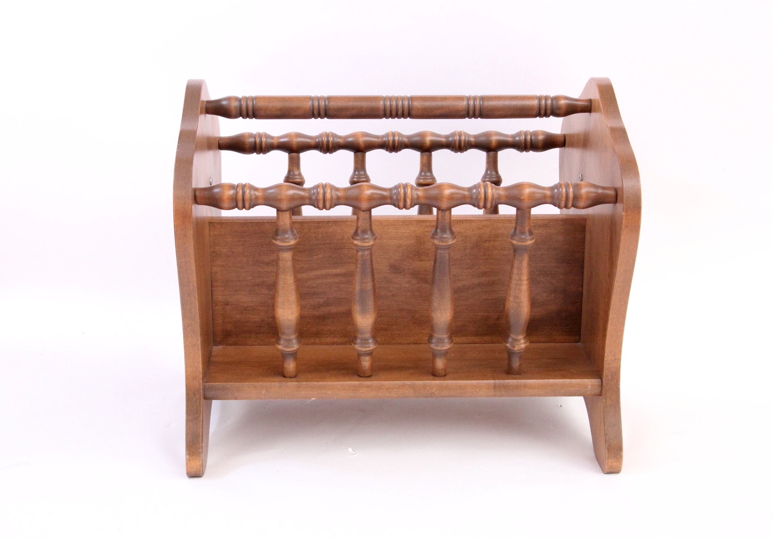 Two Vintage Wooden Magazine Racks