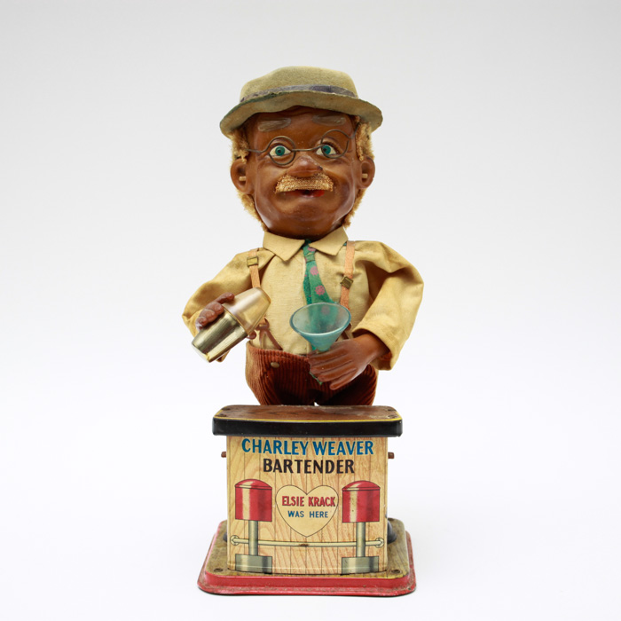 Vintage Original Charley Weaver Bartender Animated Toy