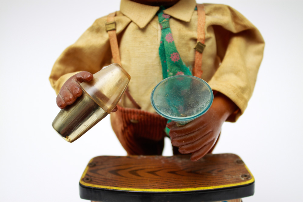 Vintage Original Charley Weaver Bartender Animated Toy