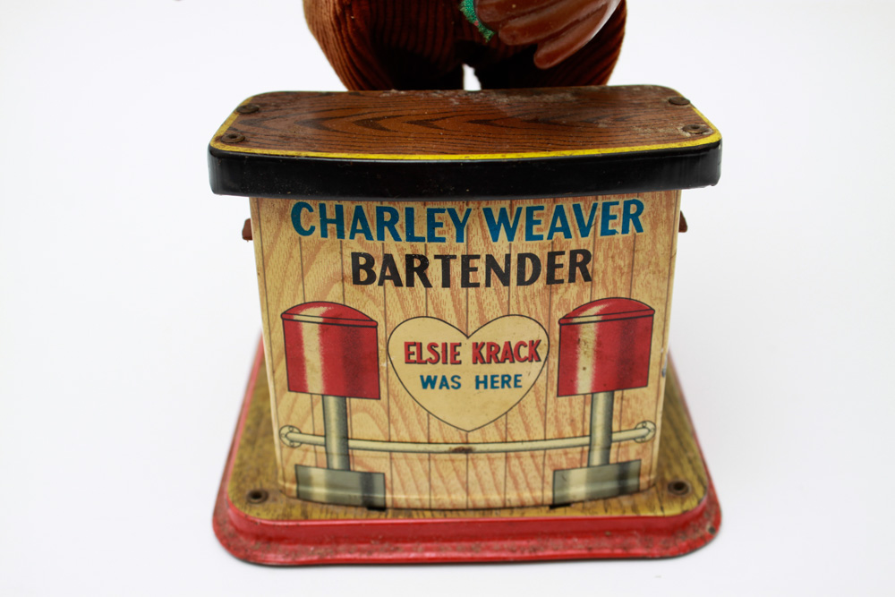 Vintage Original Charley Weaver Bartender Animated Toy