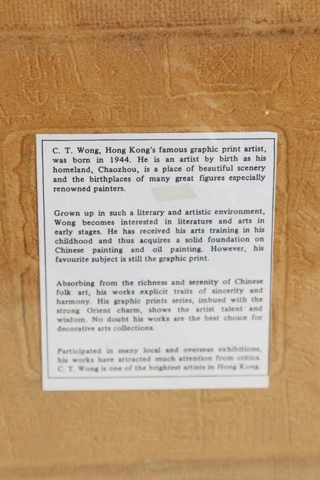 "Good Fortune" Print by Artist C.T. Wong