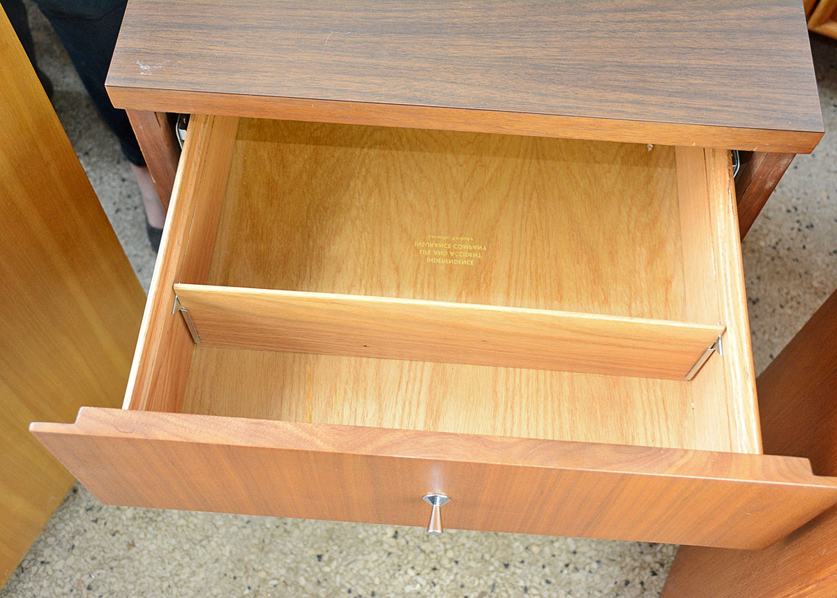 Danish Style Wood Laminate  Filing Cabinet