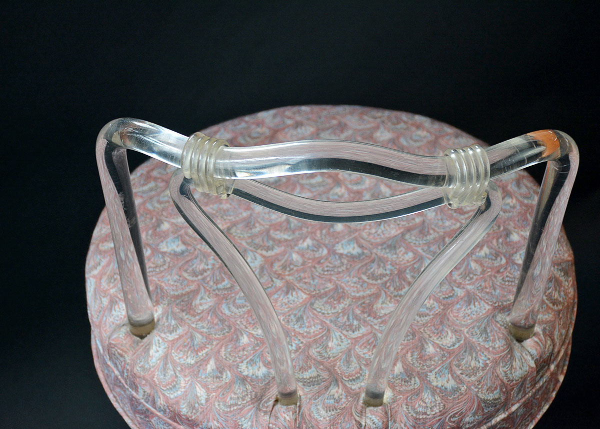 1950's Acrylic Swivel Vanity Chair by Reflectone