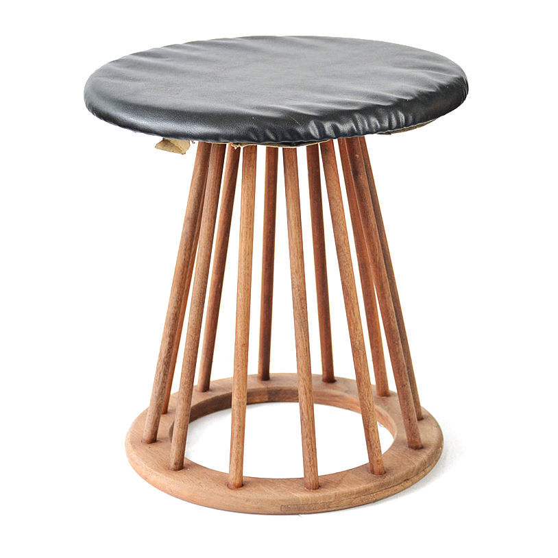 Mid-Century Danish Arthur Umanoff Spoke Stool