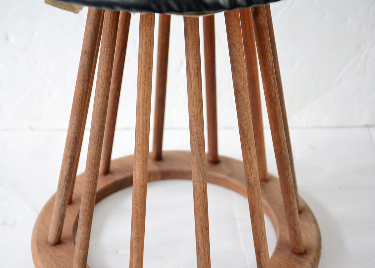 Mid-Century Danish Arthur Umanoff Spoke Stool