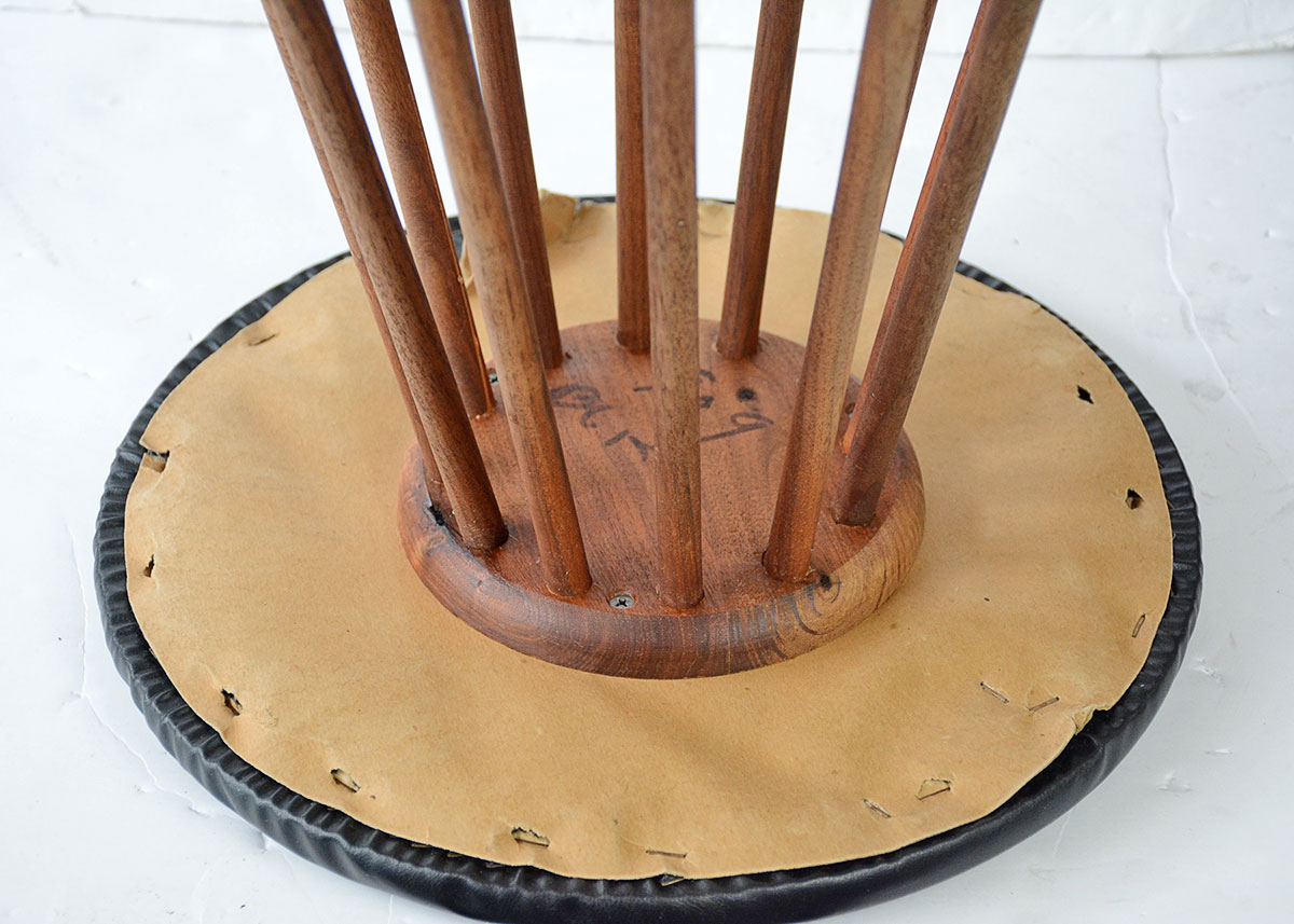 Mid-Century Danish Arthur Umanoff Spoke Stool