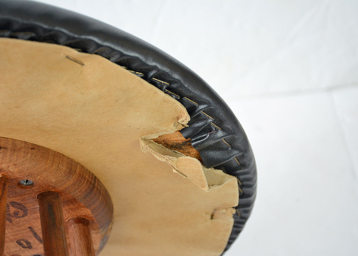 Mid-Century Danish Arthur Umanoff Spoke Stool