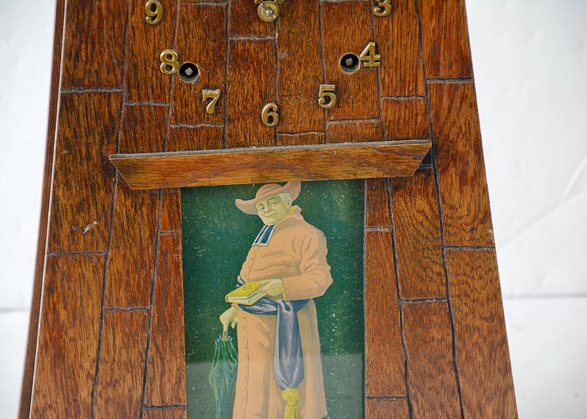 William L. Gilbert Arts and Crafts Windmill Mantel Clock