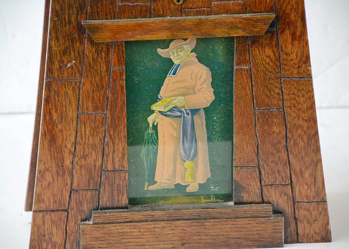 William L. Gilbert Arts and Crafts Windmill Mantel Clock