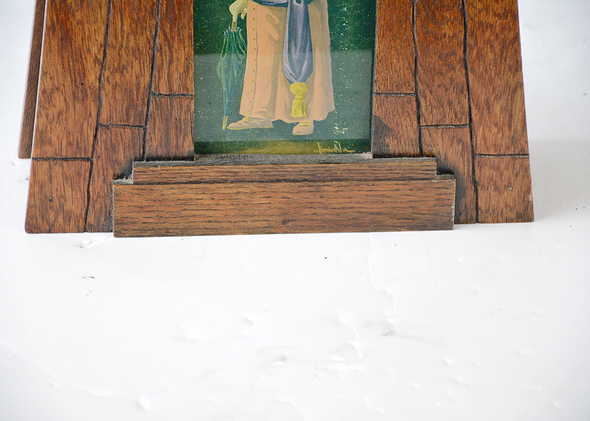 William L. Gilbert Arts and Crafts Windmill Mantel Clock