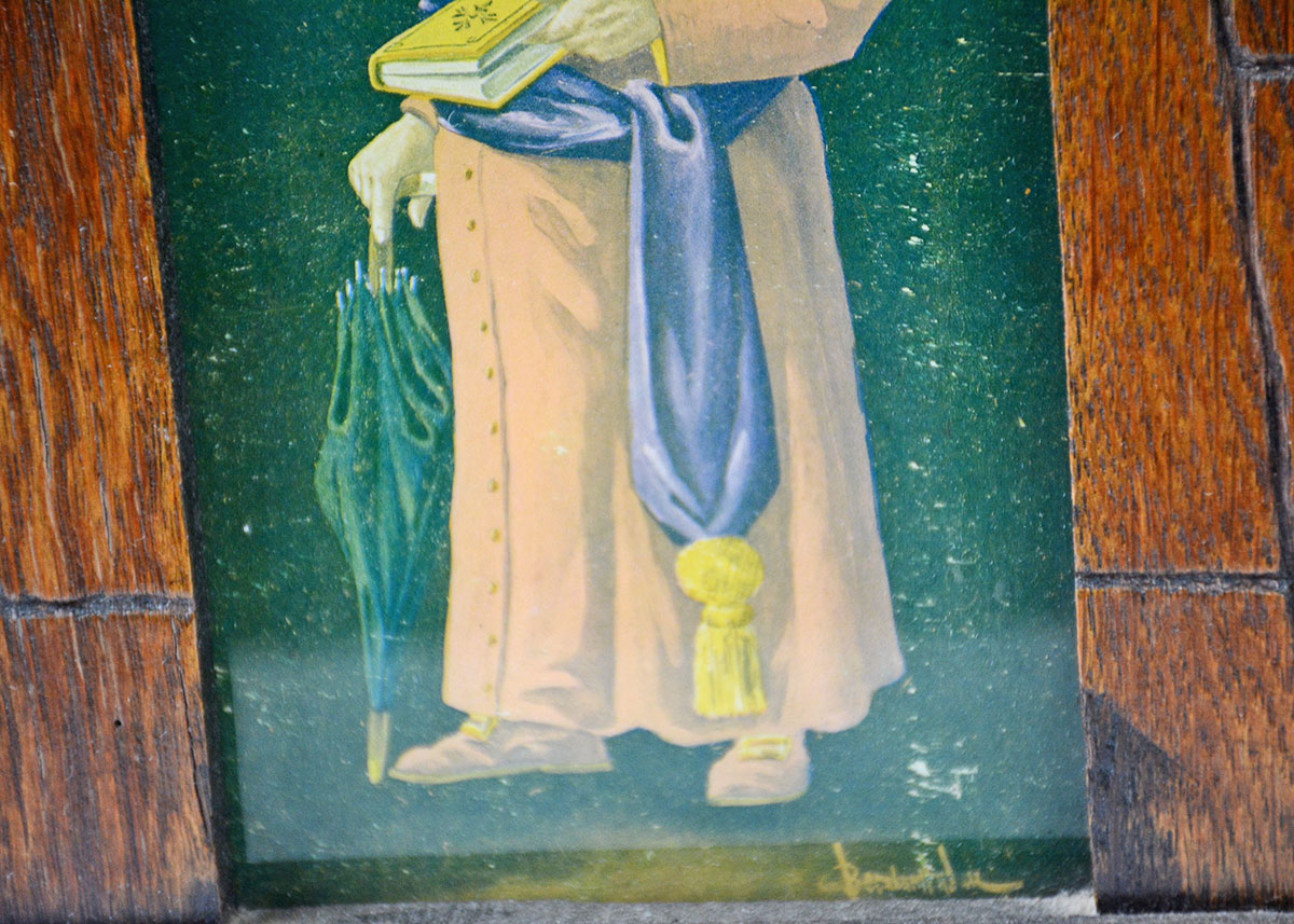 William L. Gilbert Arts and Crafts Windmill Mantel Clock