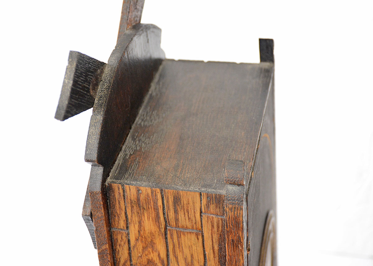 William L. Gilbert Arts and Crafts Windmill Mantel Clock