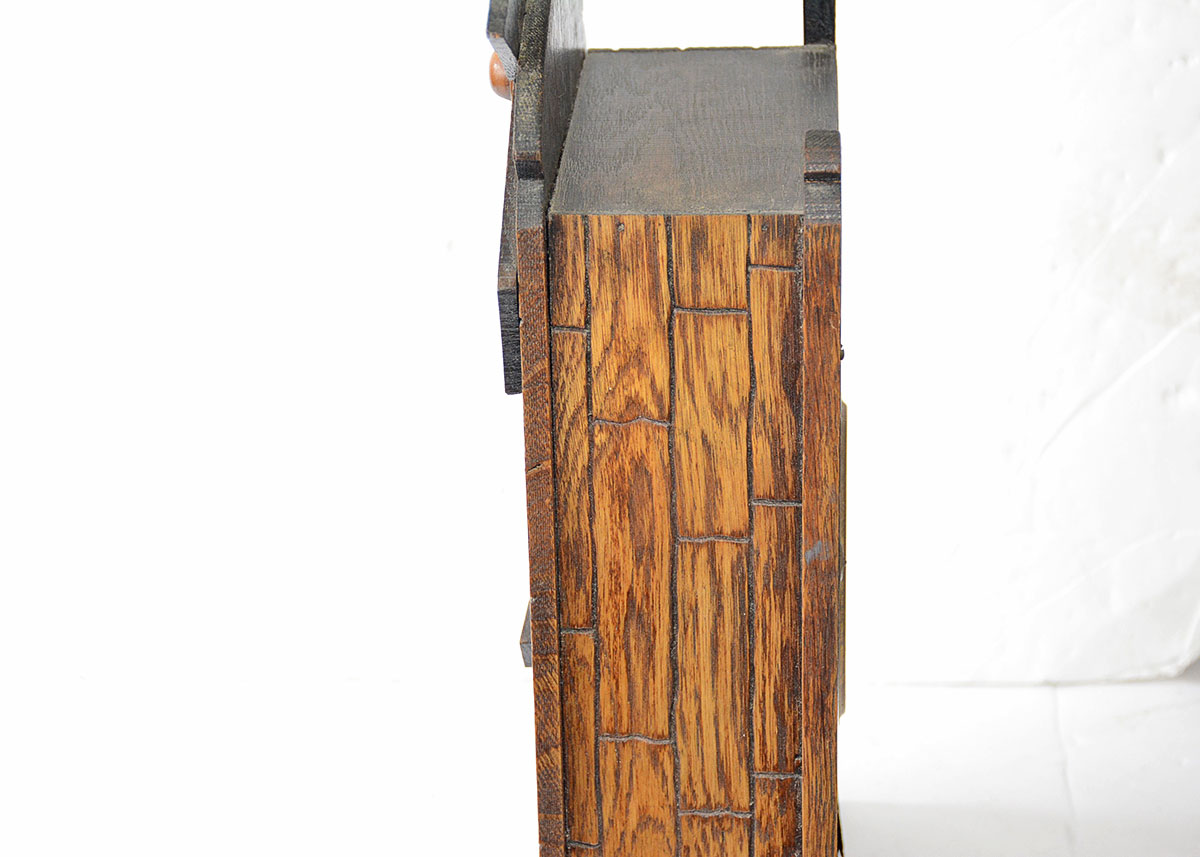 William L. Gilbert Arts and Crafts Windmill Mantel Clock