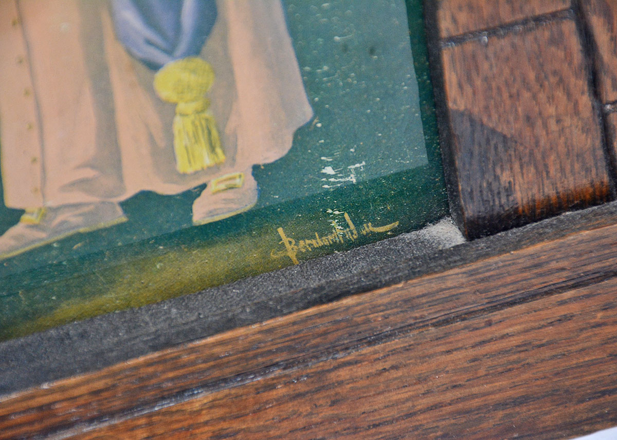 William L. Gilbert Arts and Crafts Windmill Mantel Clock