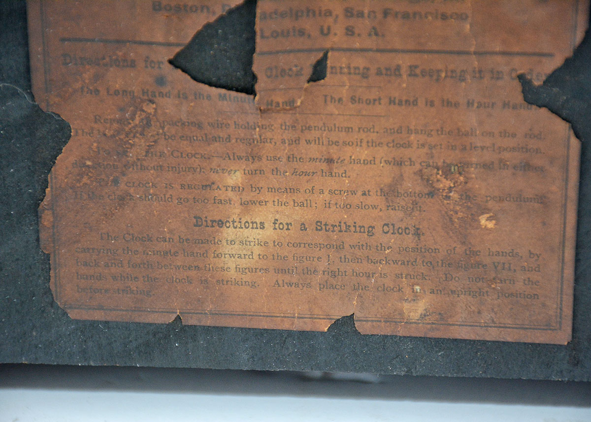 William L. Gilbert Arts and Crafts Windmill Mantel Clock