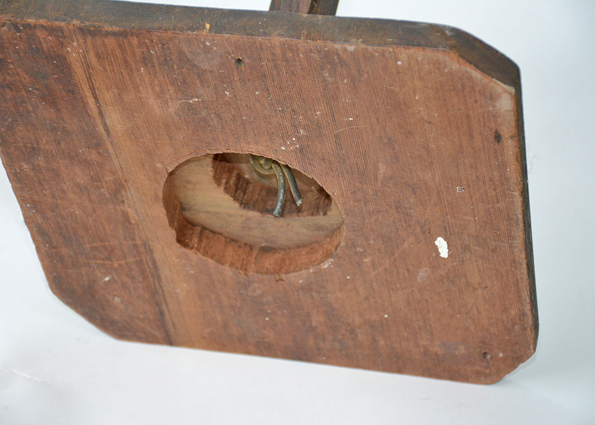 Arts and Crafts Leaded Stained Glass And Oak Pendant Lamp