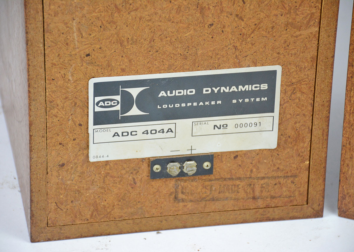 Pair of Vintage ADC 404A Speakers