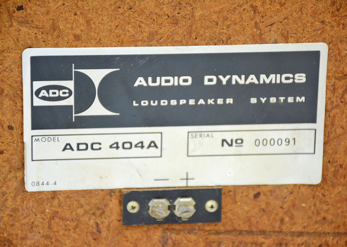 Pair of Vintage ADC 404A Speakers