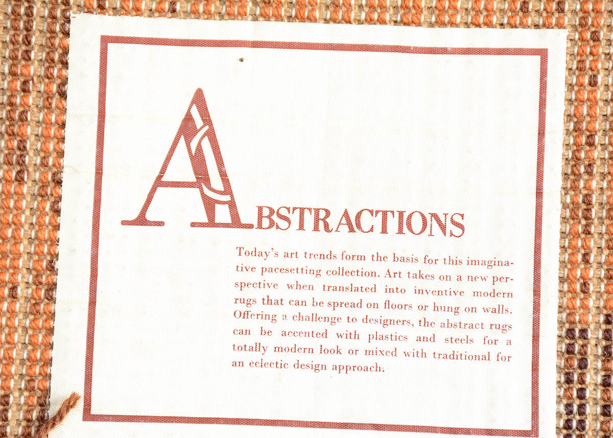 Vintage Bob Van Allen Pile "Vibrations" Tapestry by Concepts International