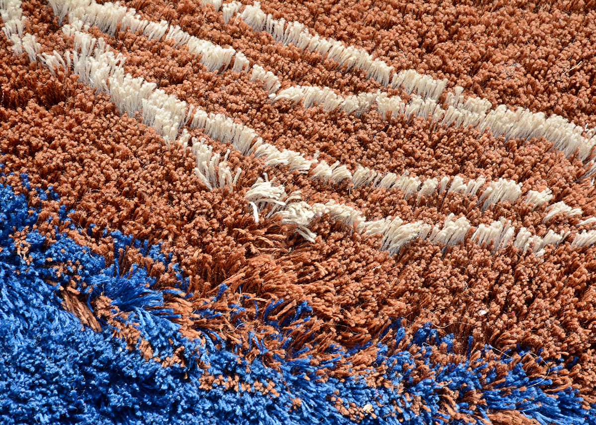 Rare Pierre Cardin Vintage Shag Area Rug