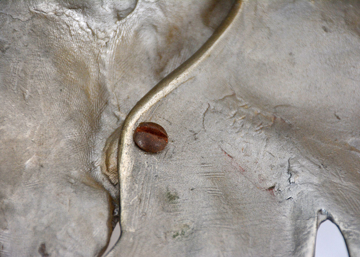 Bruce Fox Forge Cast Aluminum Hanging Sculpture of Fighting Cocks