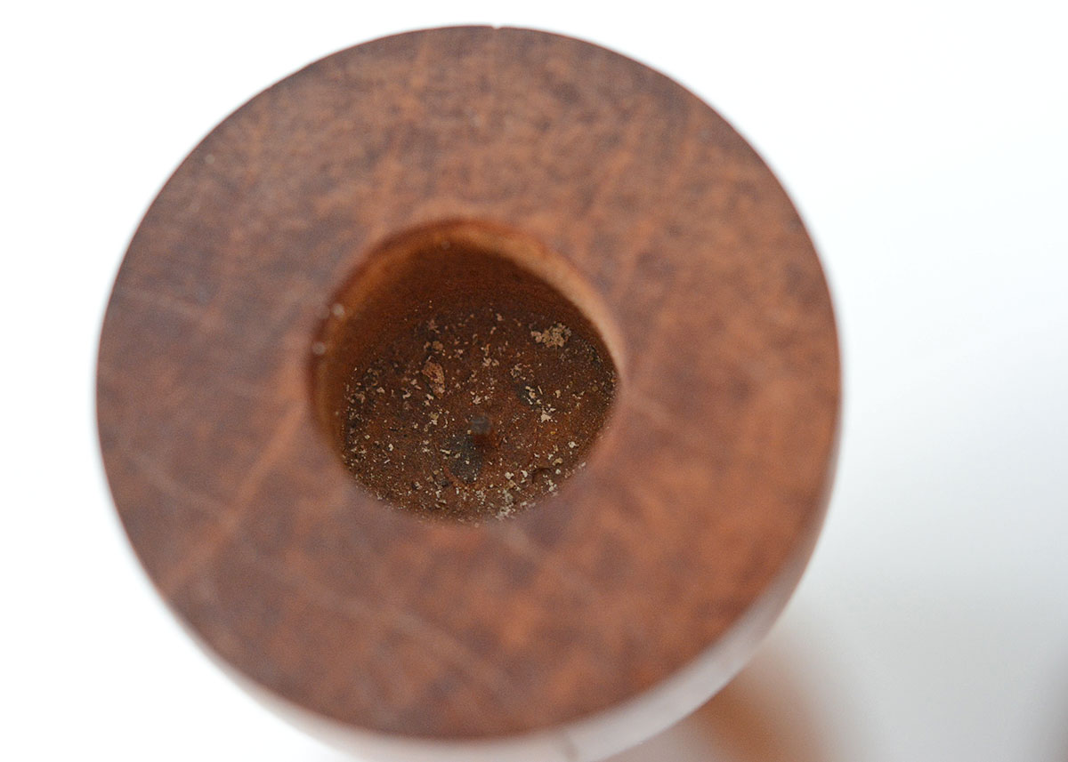 Pair of Danish Modern Turned Wood Candle Sticks