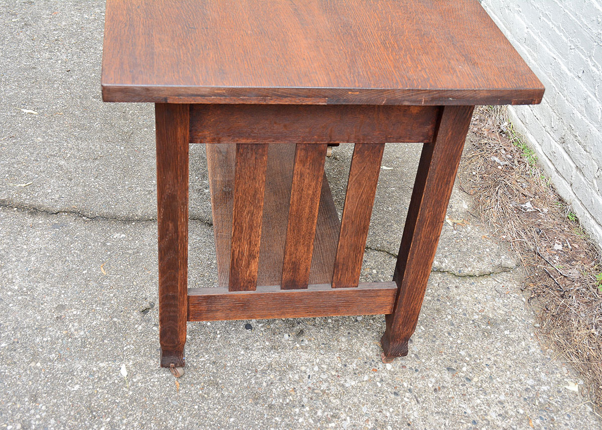 Antique Stickley Brothers Oak Mission Desk