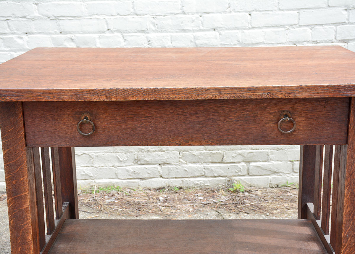 Antique Stickley Brothers Oak Mission Desk