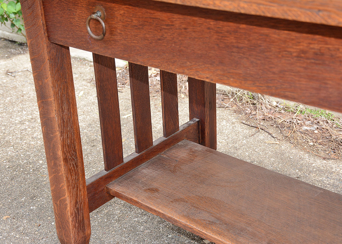 Antique Stickley Brothers Oak Mission Desk