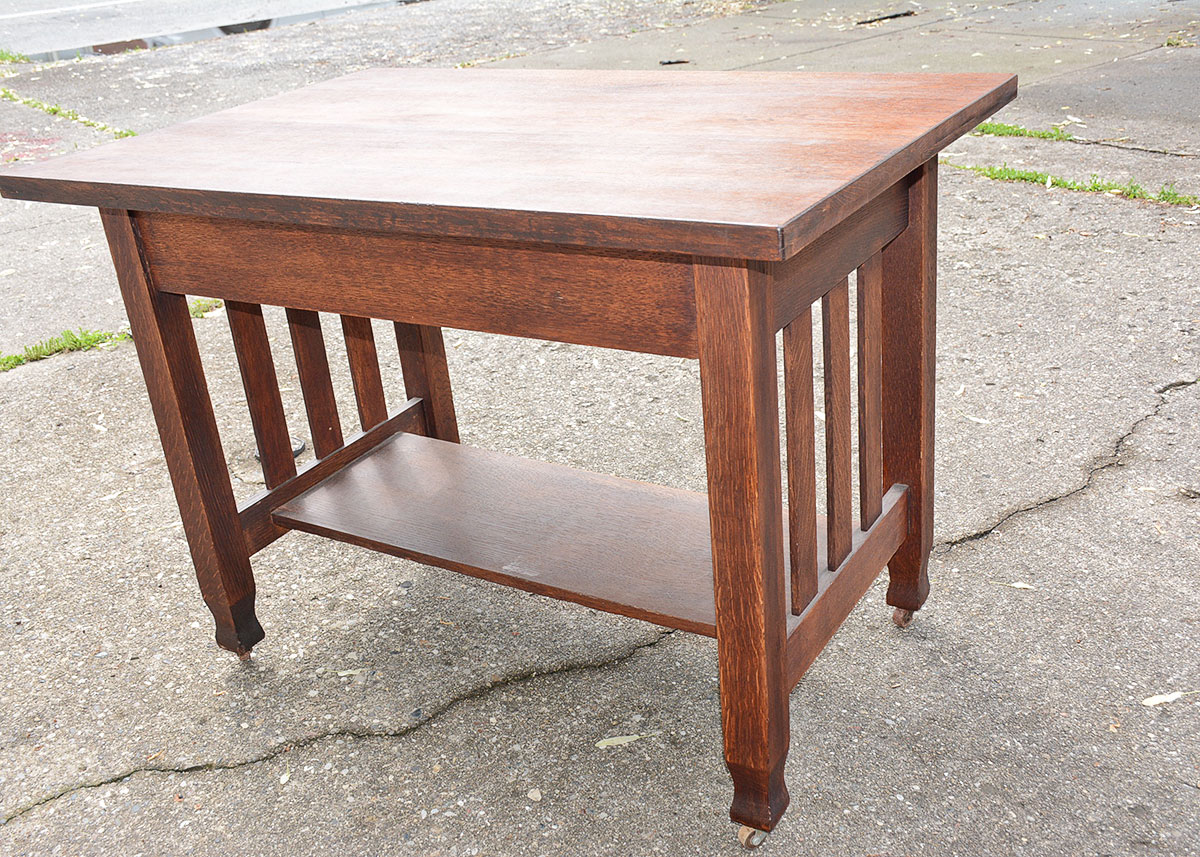 Antique Stickley Brothers Oak Mission Desk