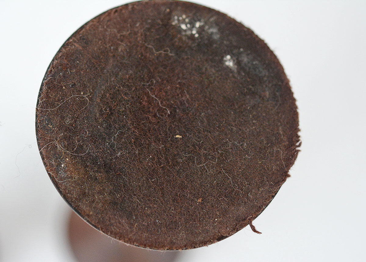 Pair of Mid Century Modern Turned Walnut Candle Sticks