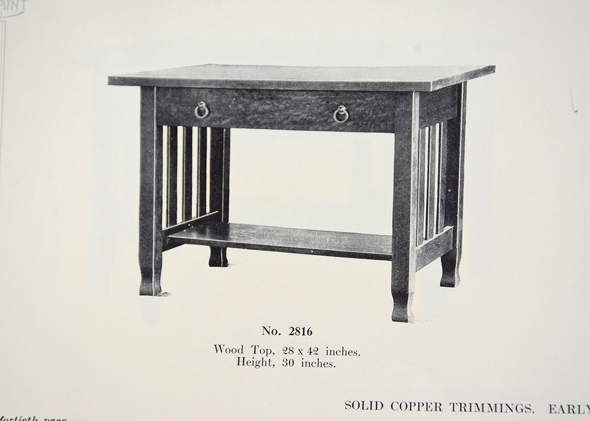 Antique Stickley Brothers Oak Mission Desk