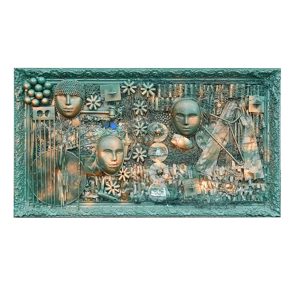 Large Original Mixed Media Collage