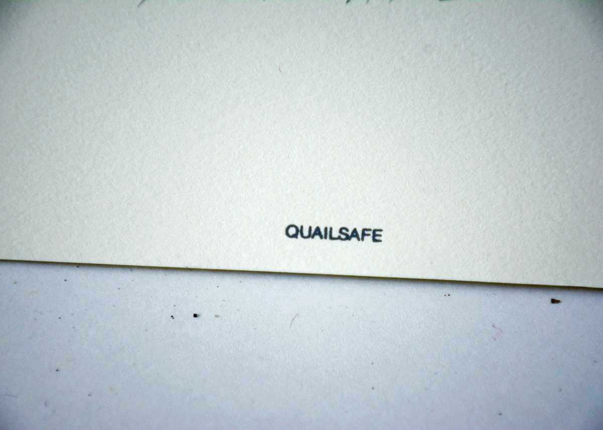 Charley Harper Serigraph "Quailsafe"