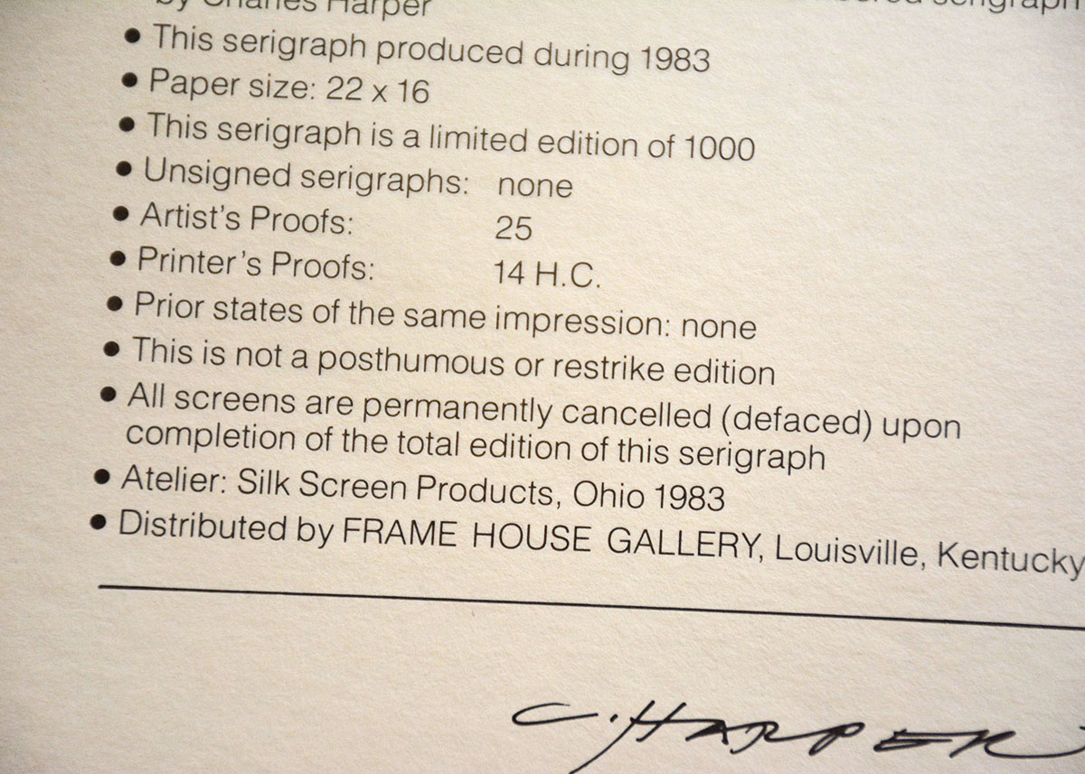 Charley Harper Serigraph "Quailsafe"