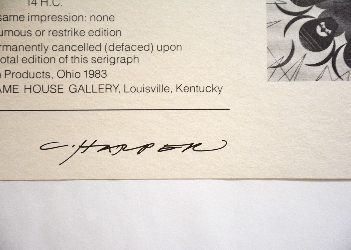 Charley Harper Serigraph "Quailsafe"