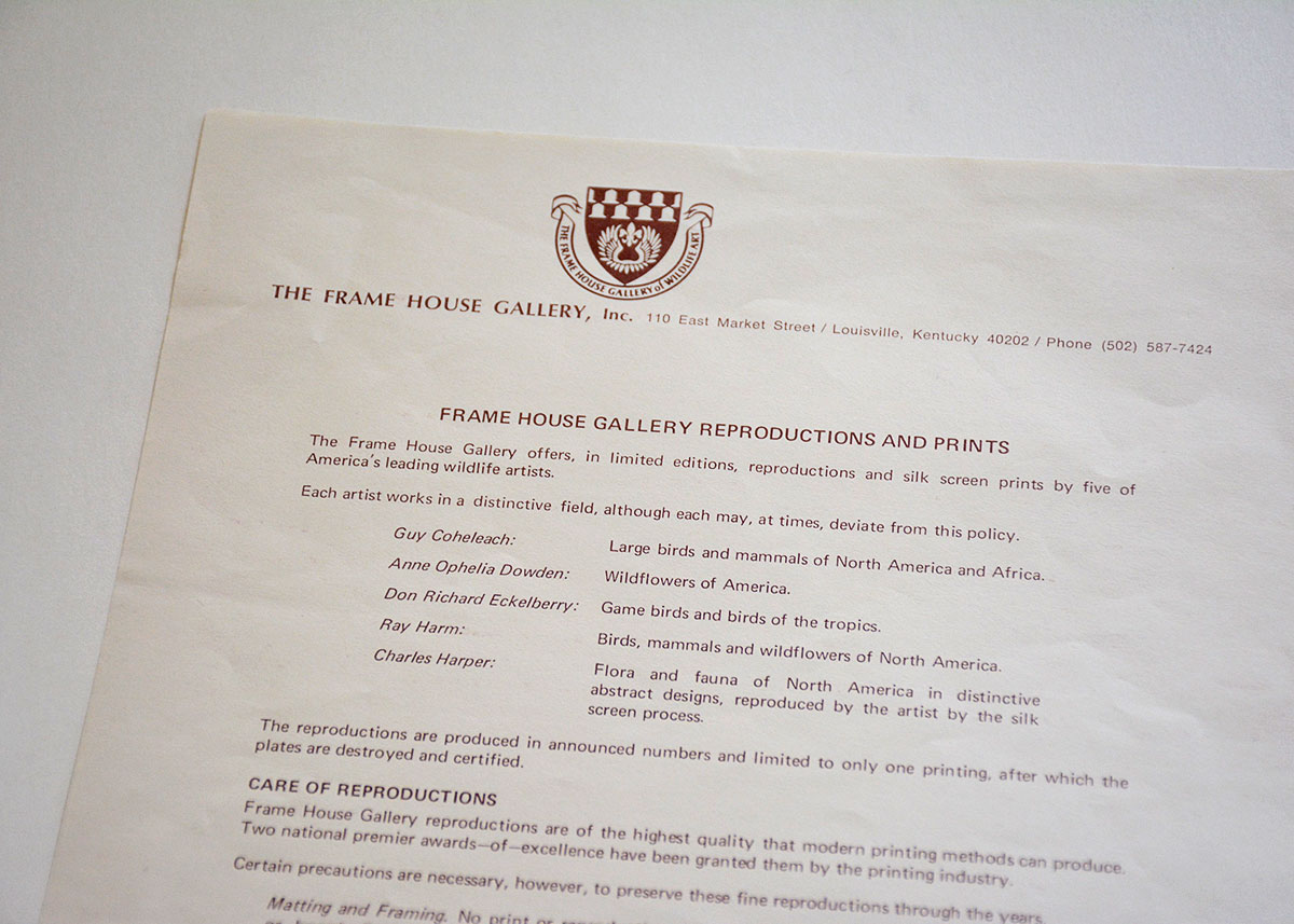 Charley Harper Serigraph "Quailsafe"