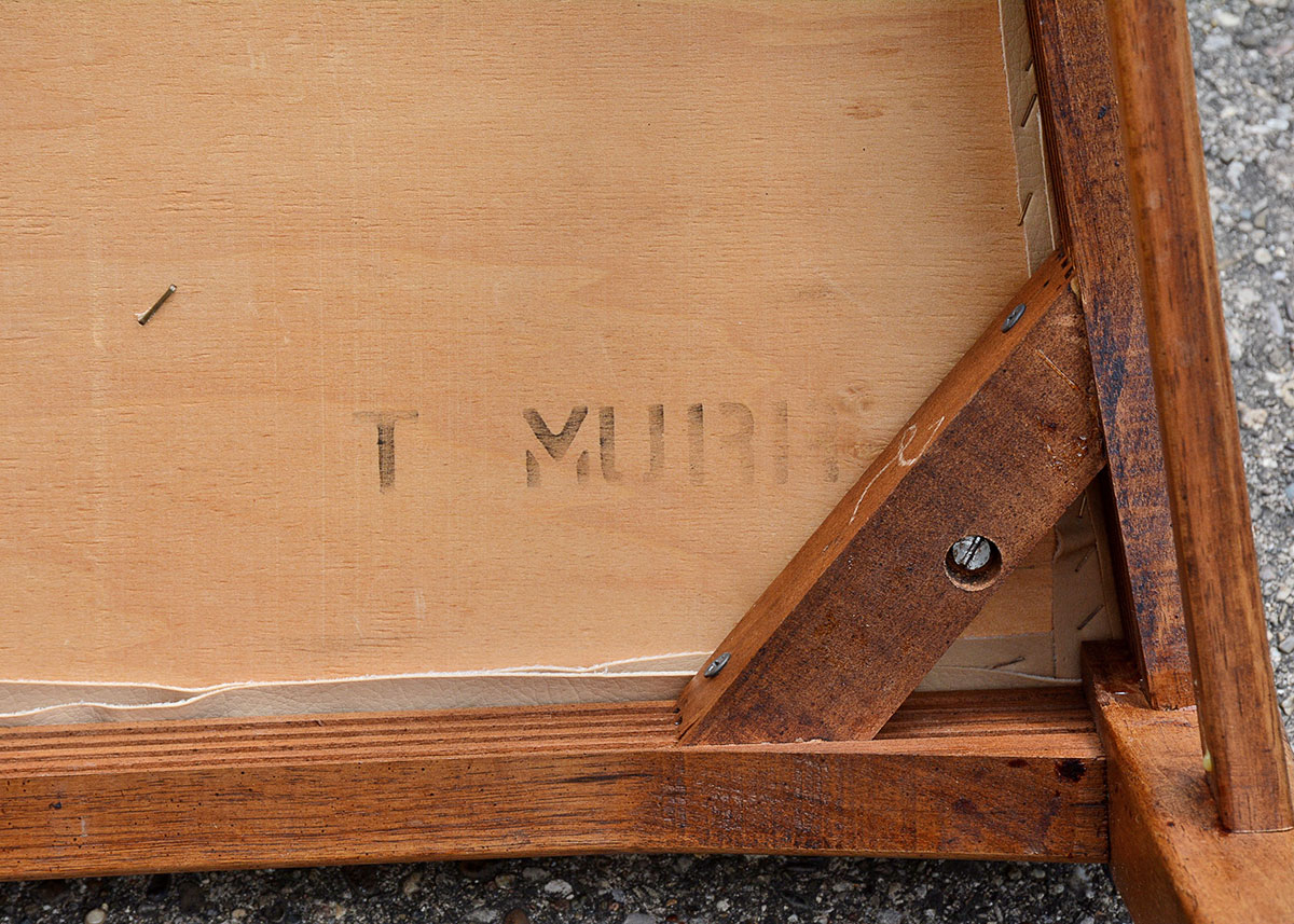 Danish Modern Cathedral Woven Back Side Chair