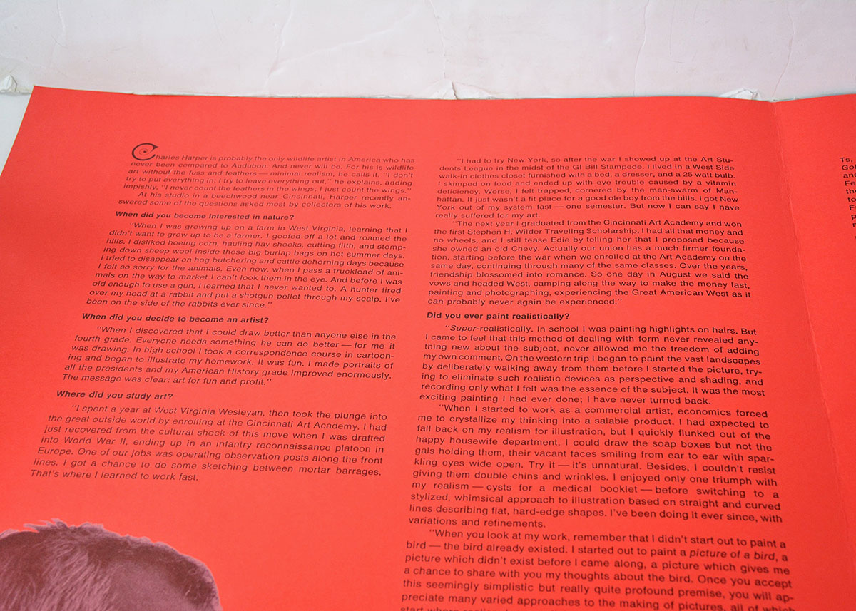 Charley Harper Limited Edition "Birds of a Feather" Serigraph