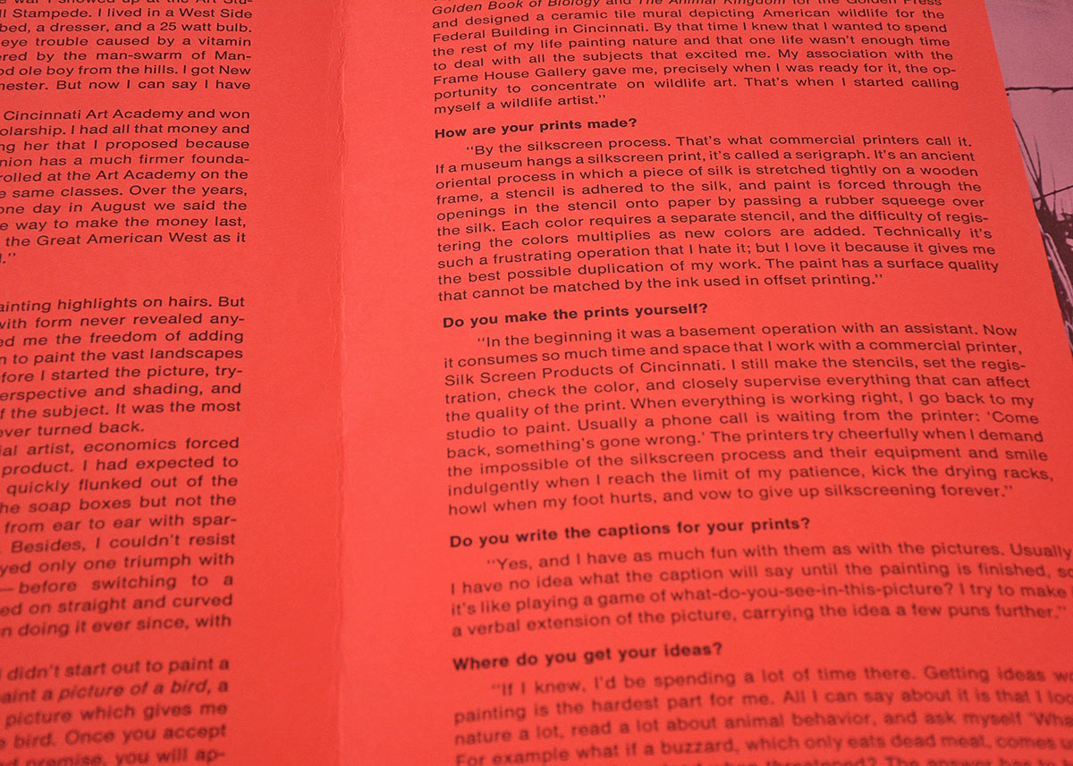 Charley Harper Limited Edition "Birds of a Feather" Serigraph