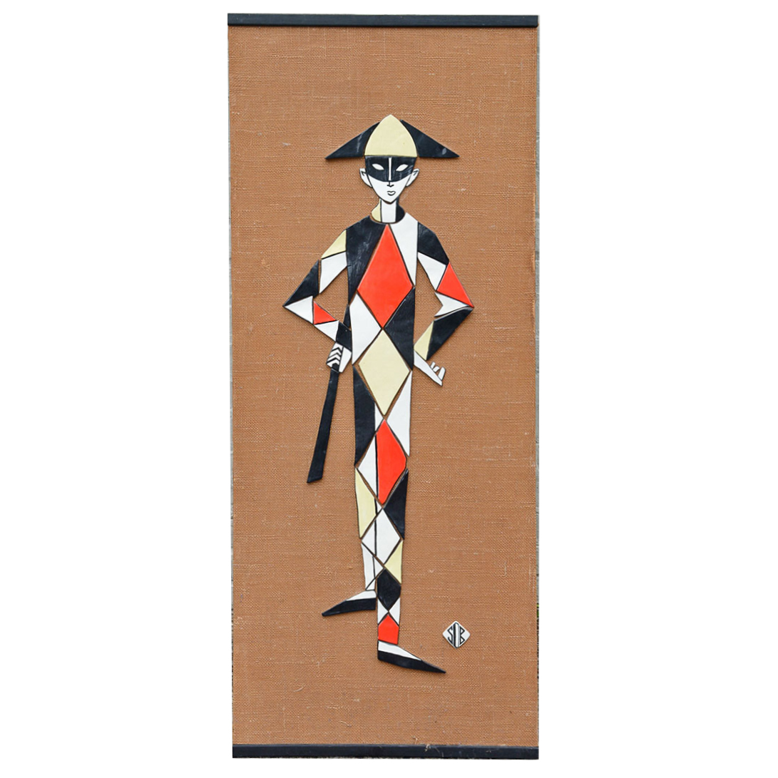 Vintage Harlequin Tile Art