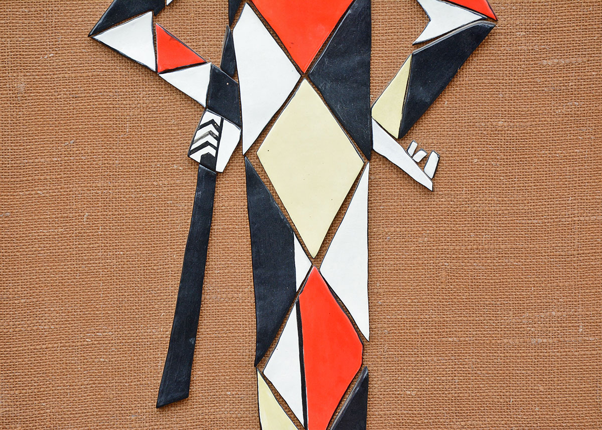 Vintage Harlequin Tile Art