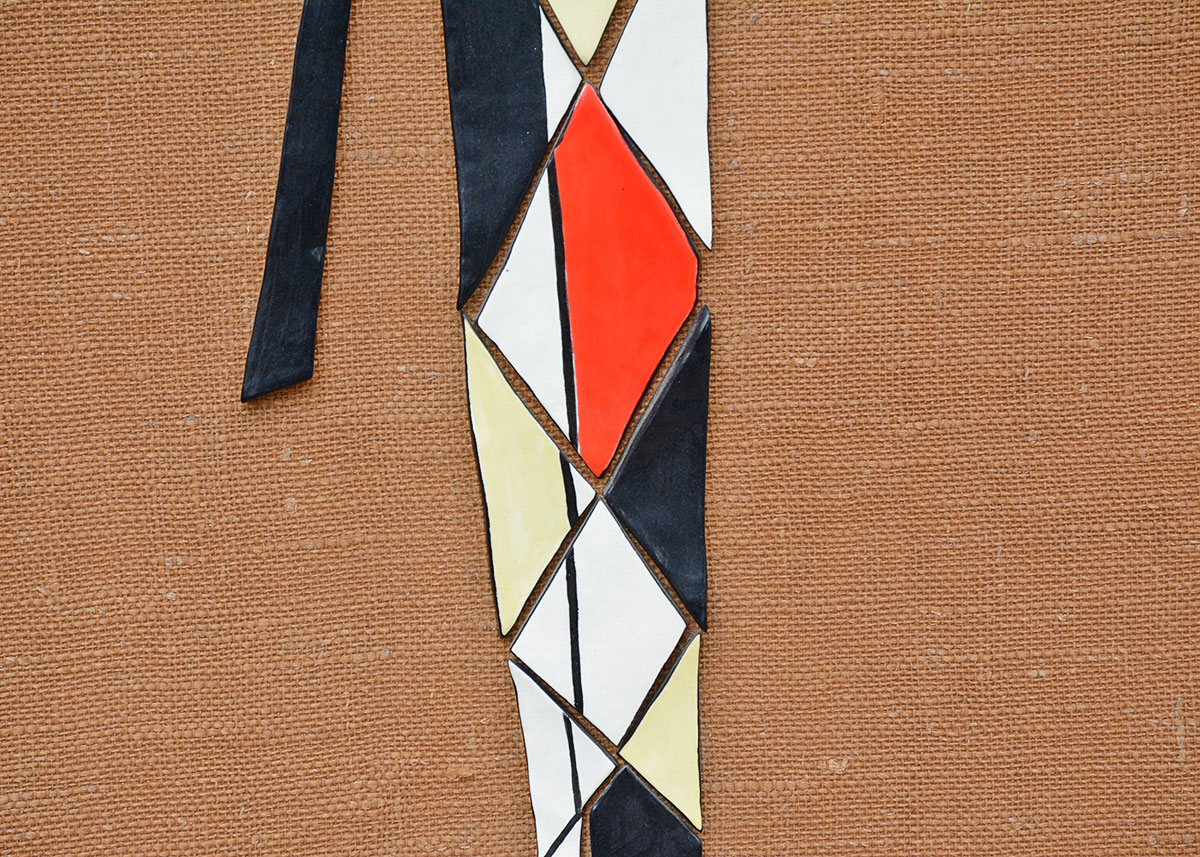 Vintage Harlequin Tile Art