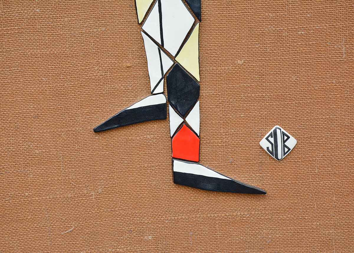 Vintage Harlequin Tile Art